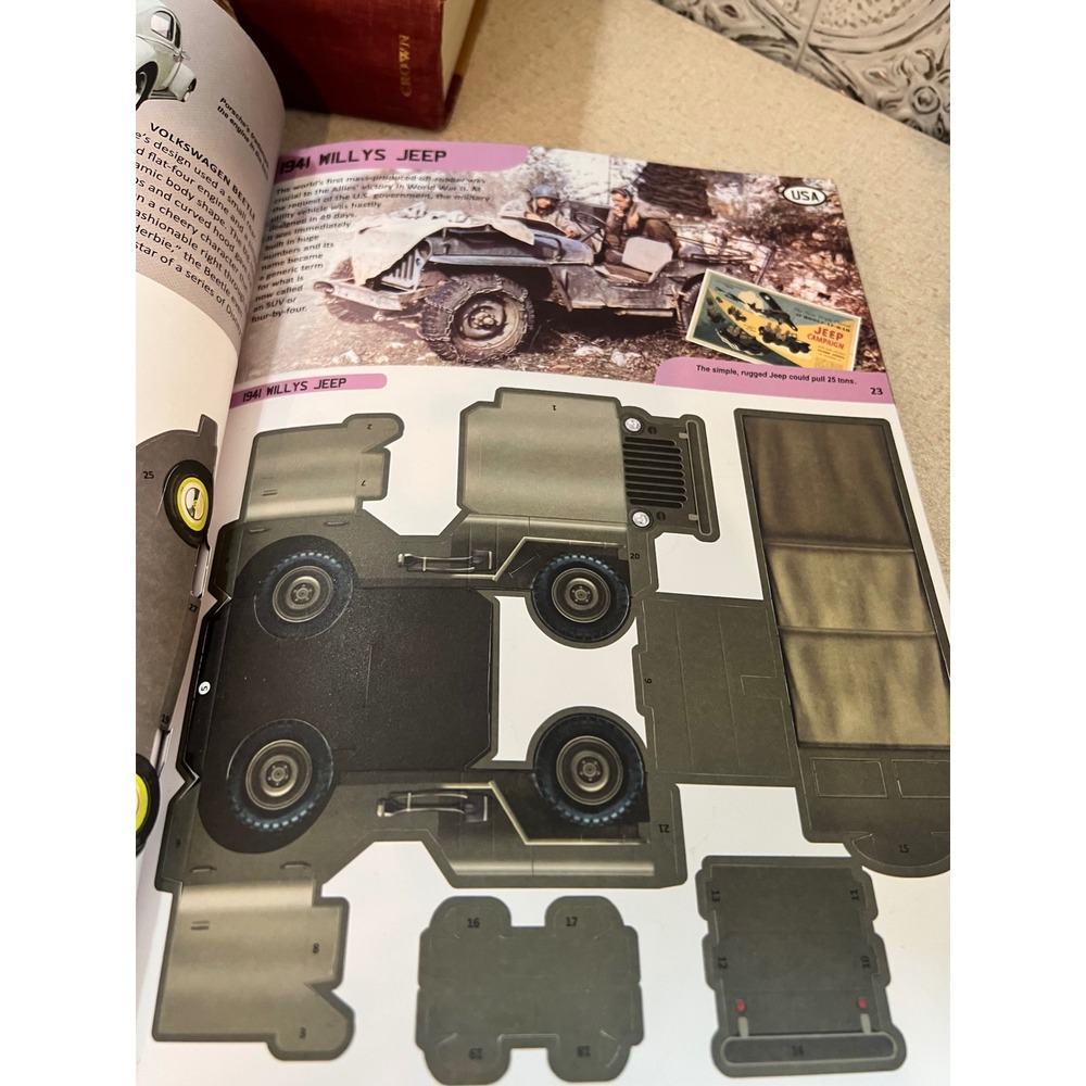 Cars A Complete History 50 Easy-to-Make 3D Models Simon Heptinstall Book - Picture 4 of 5